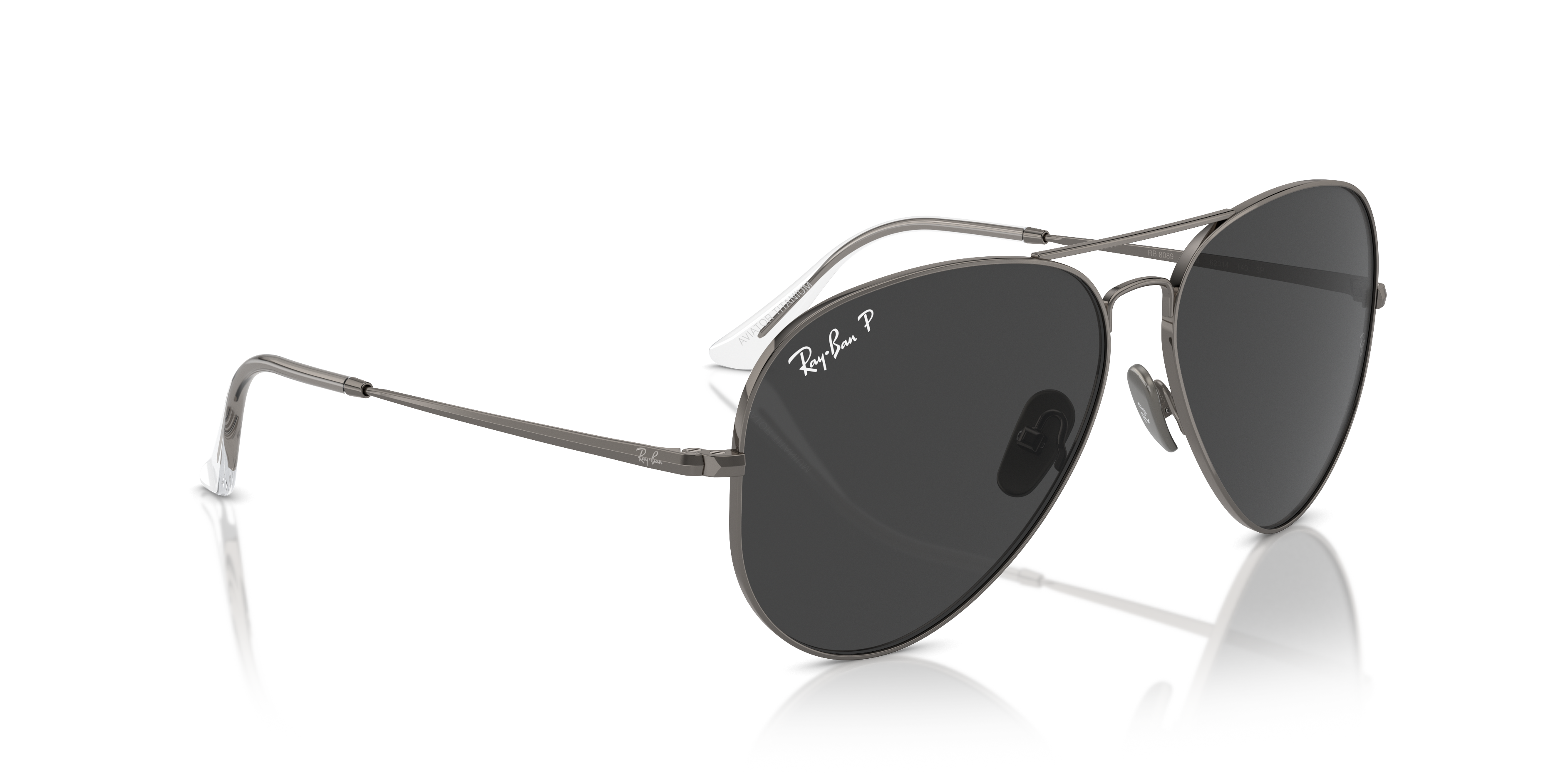 RAY-BAN RB8089 AVIATOR TITANIUM 165/48 58