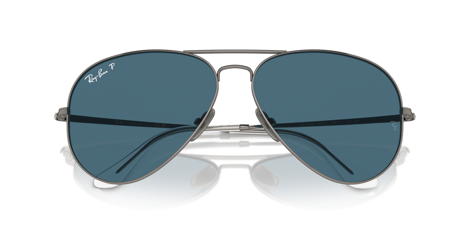 RAY-BAN RB8089 AVIATOR TITANIUM 165/S2 58