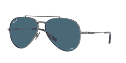 RAY-BAN RB8225 AVIATOR TITANIUM 3142S2 58