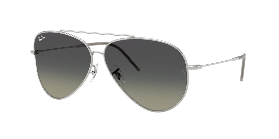 Occhiali da sole ray-ban rbr0101s aviator reverse 003/11 plateado pilot unisex taglia 62mm - Vista principale