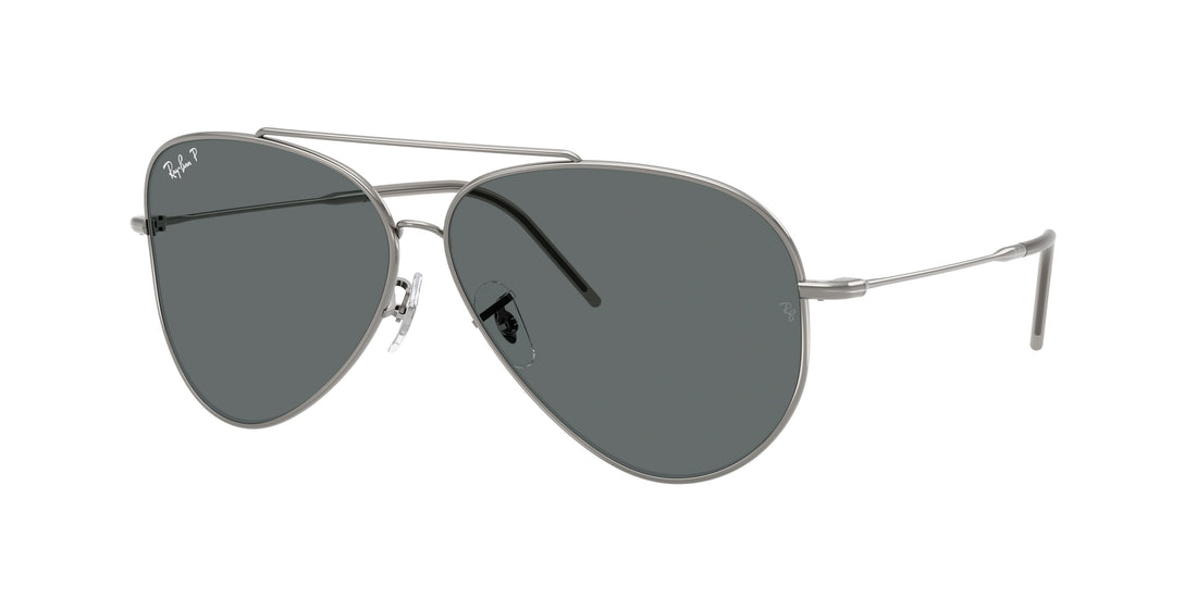 Lunettes de soleil ray-ban rbr0101s aviator reverse 004/81 gris pilot . taille 62mm - Vue principale