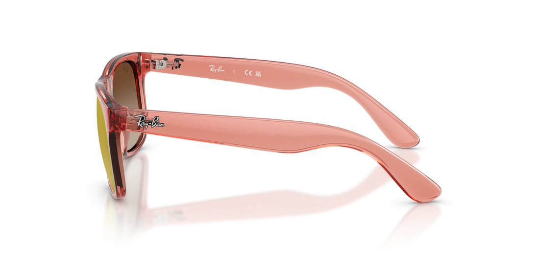 Sunglasses ray-ban junior rj9069s junior justin 7225s0 rojo square infantil size 48mm - Detailed view