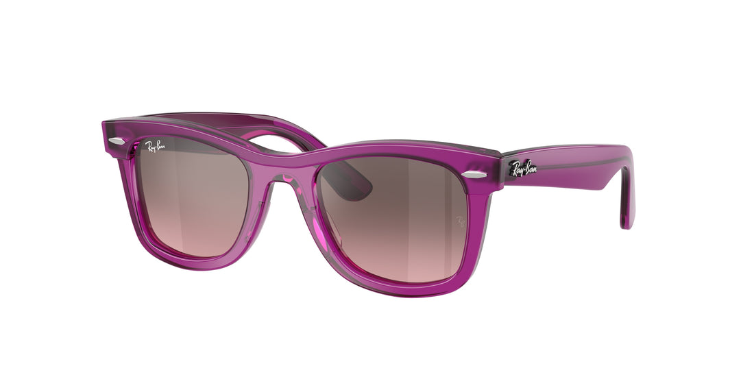 Sunglasses ray-ban junior rj9140s 72147e violeta square infantil size 45mm - Main view