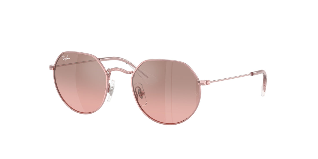 Sunglasses ray-ban junior rj9565s junior jack 304/7e rosa irregular infantil size 47mm - Main view