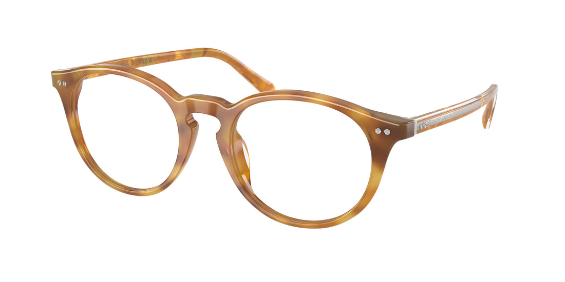 Occhiali da vista ralph lauren rl6263u 6185 havana oval masculino taglia 53mm - Vista principale