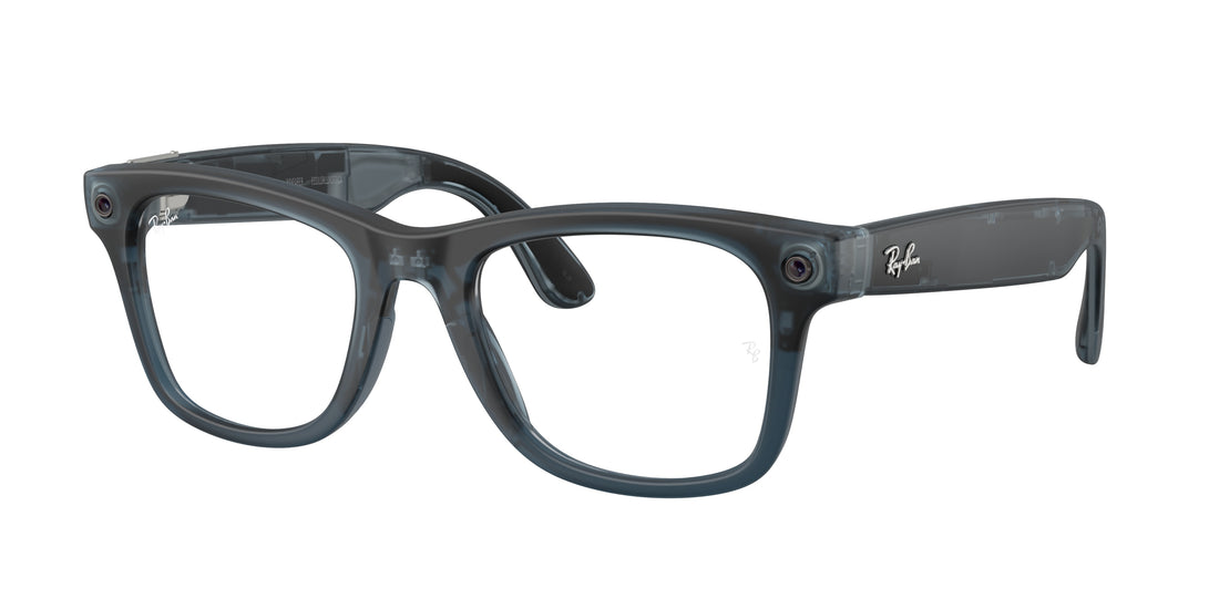 Occhiali da sole ray-ban meta rw4011v wayfarer optics 8555 azul square unisex taglia 53mm - Vista principale