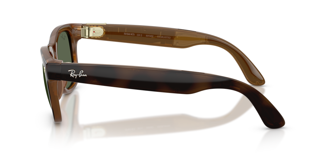 Occhiali da sole ray-ban meta rw4011 wayfarer 690571 havana square unisex taglia 50mm - Vista dettagliata