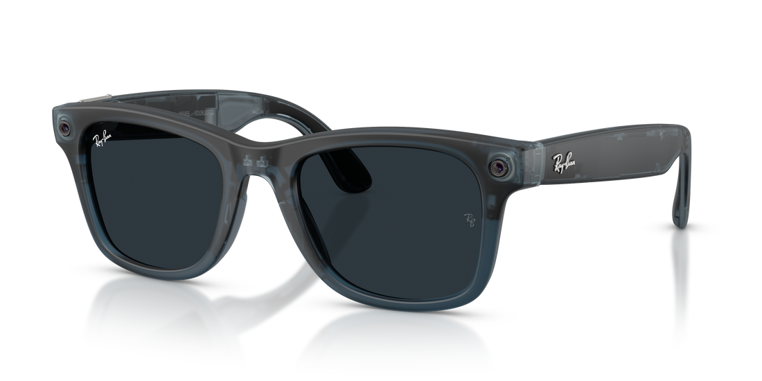 Solbriller ray-ban meta rw4011 wayfarer 69211z azul square unisex størrelse 53mm - Detaljeret visning