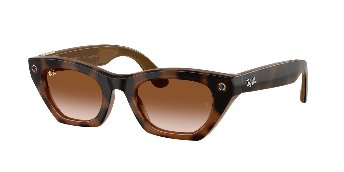Occhiali da sole ray-ban meta rw4015 zena 690513 havana cat eye unisex taglia 49mm - Vista principale