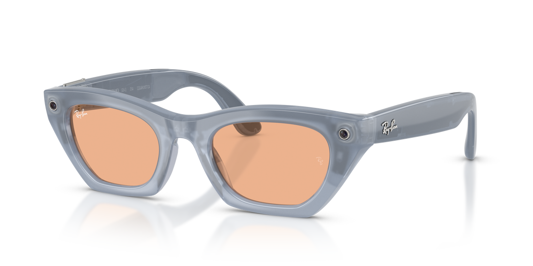 Solbriller ray-ban meta rw4015 zena 691410 marron cat eye unisex størrelse 49mm - Detaljeret visning