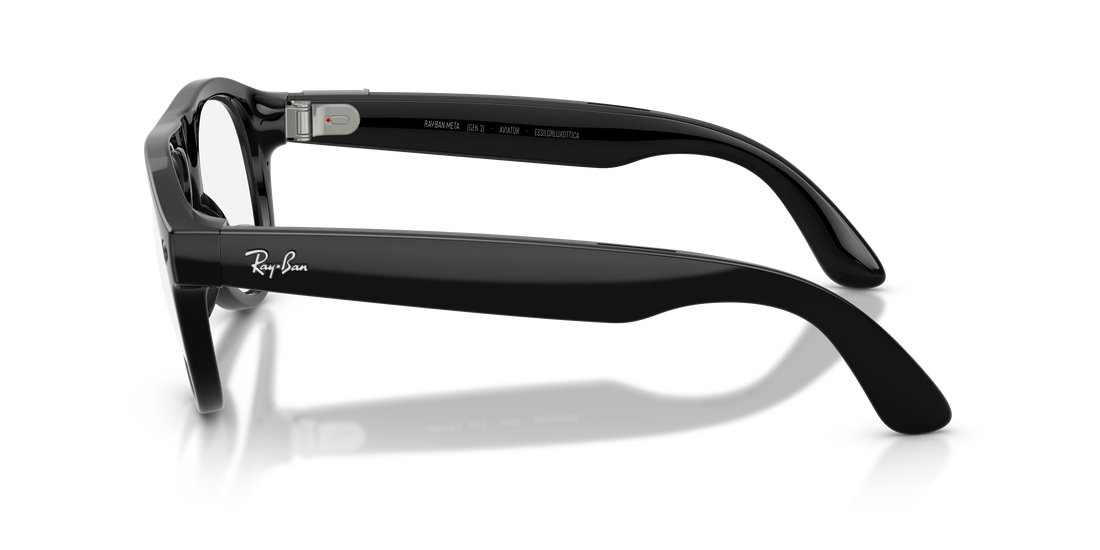 Occhiali da sole ray-ban meta rw4016v aviator optics 2000 negro pilot unisex taglia 54mm - Vista dettagliata