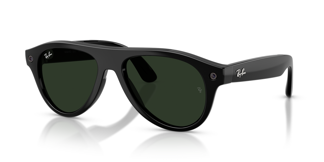 Solbriller ray-ban meta rw4016 aviator 601/1m negro pilot unisex størrelse 54mm - Detaljeret visning
