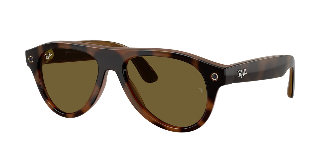 Occhiali da sole ray-ban meta rw4016 aviator 690573 havana pilot unisex taglia 54mm - Vista principale