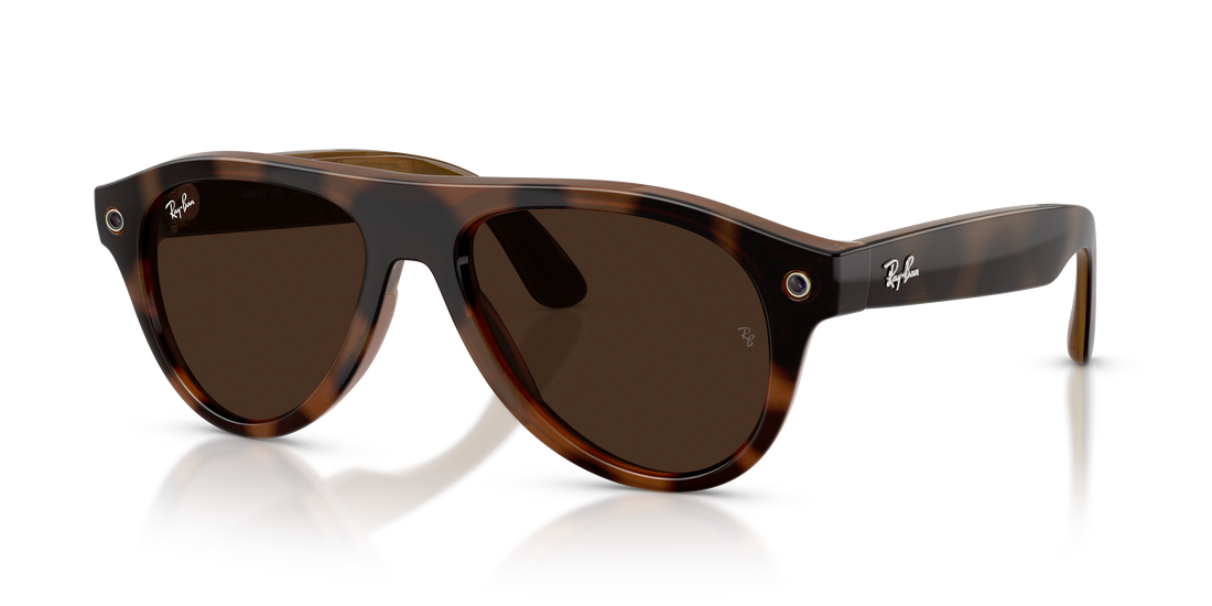 Solbriller ray-ban meta rw4016 aviator 6905m4 havana pilot unisex størrelse 54mm - Detaljeret visning