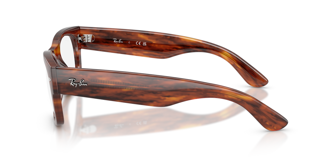 Brillen ray-ban rx0832v mega wayfarer ii 2144 marron square unisex größe 52mm - Detailansicht