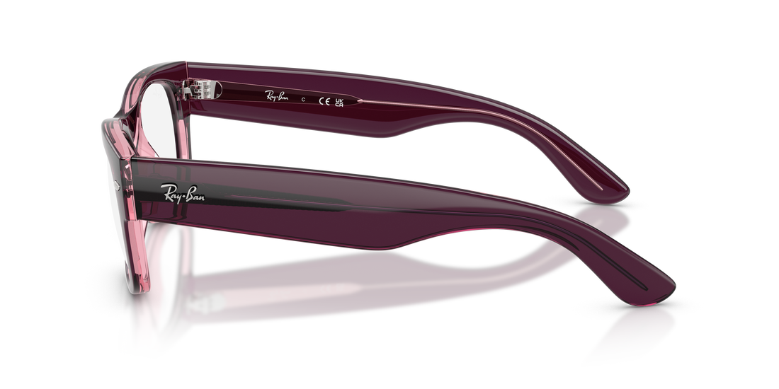 Brillen ray-ban rx0832v mega wayfarer ii 8364 rosa square unisex größe 52mm - Detailansicht