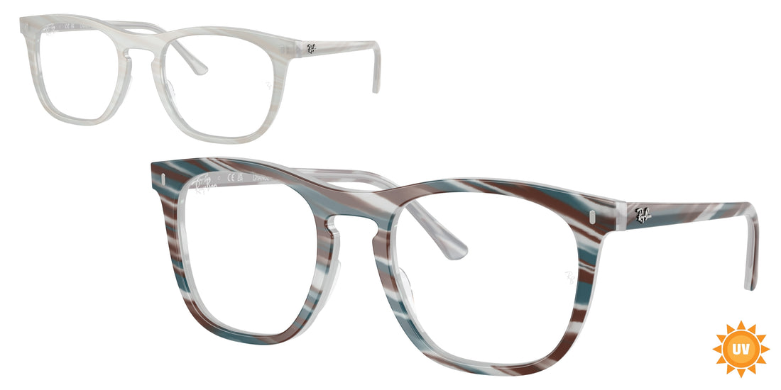 Brillen ray-ban rx2210v 8382 azul square unisex größe 53mm - Hauptansicht