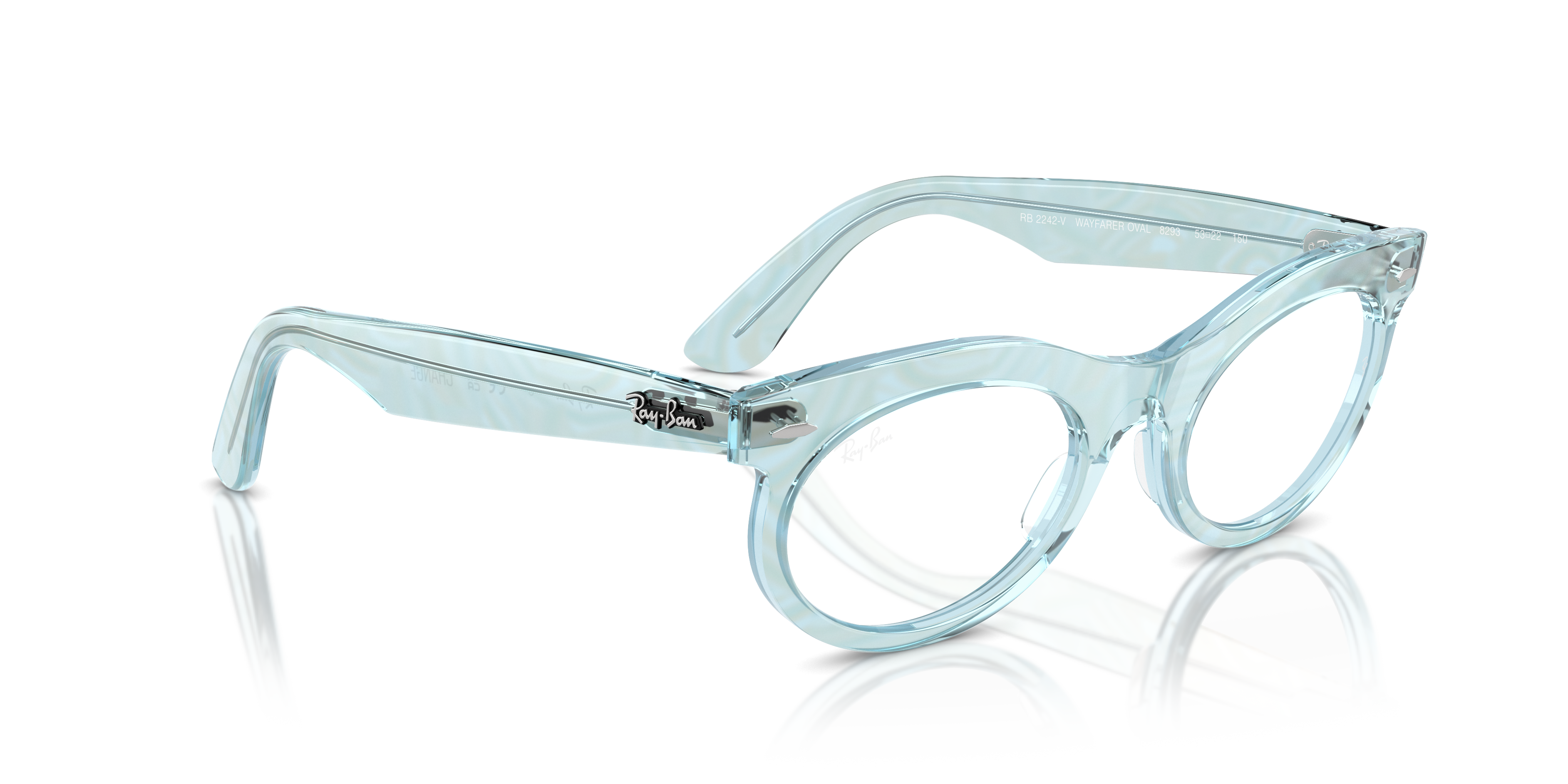 RAY-BAN RX2242V WAYFARER OVAL 8293 50