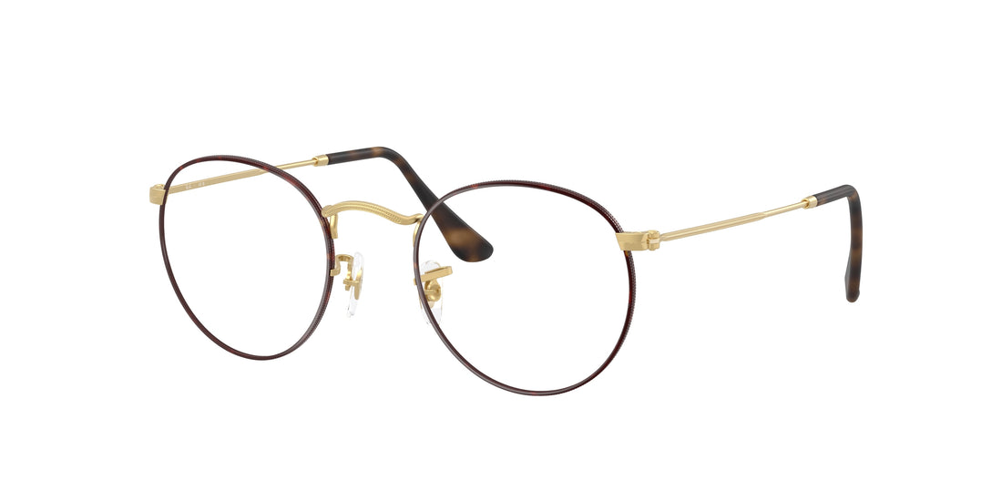 Gafas graduadas ray-ban rx3447v round metal 3188 havana round unisex talla 50mm - Vista principal