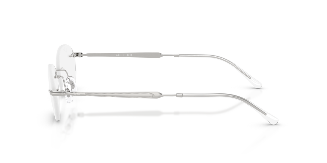 Occhiali da vista ray-ban rx3767v 2501 plateado oval unisex taglia 52mm - Vista dettagliata