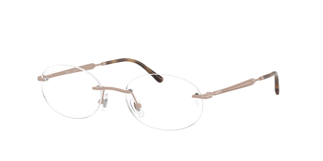 Brillen ray-ban rx3767v 3207 rosa oval unisex größe 52mm - Hauptansicht