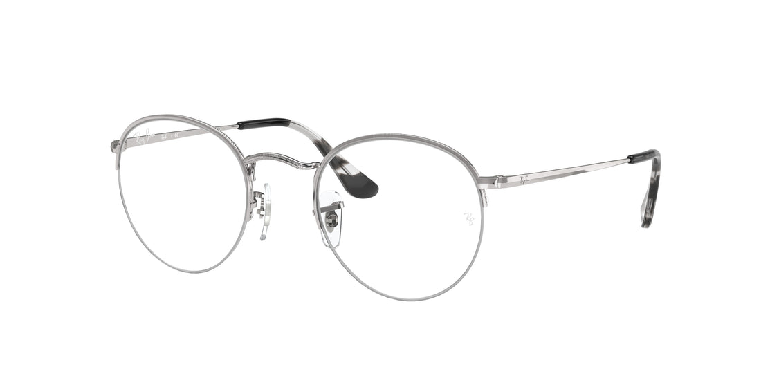 Brillen ray-ban rx3947v round gaze 2501 plateado round unisex größe 53mm - Hauptansicht
