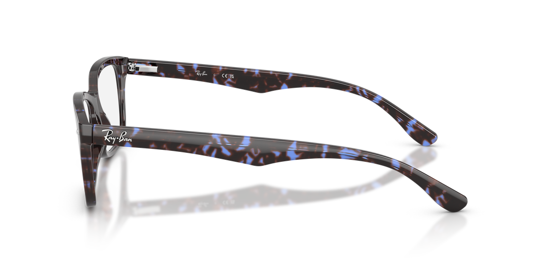 Brillen ray-ban rx5228 8424 azul square unisex größe 53mm - Detailansicht
