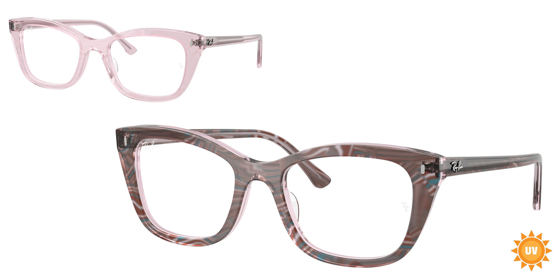Brillen ray-ban rx5433 8292 violeta pillow femenino größe 50mm - Hauptansicht