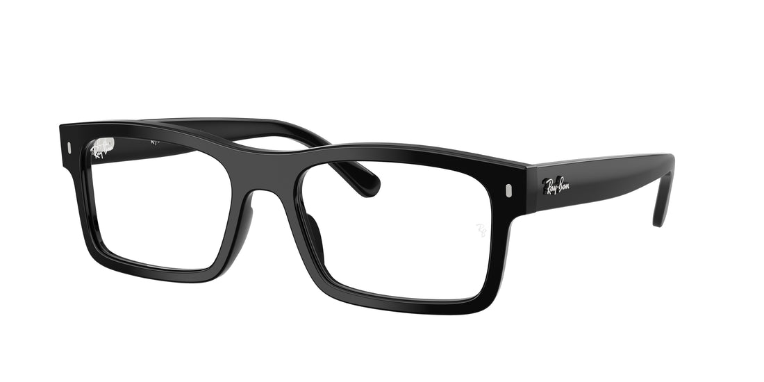 Brillen ray-ban rx5435 2000 negro rectangular unisex größe 56mm - Hauptansicht