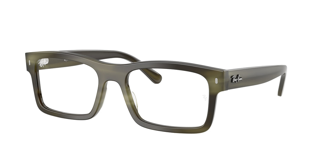 Brillen ray-ban rx5435 8405 marrón rectangular unisex größe 54mm - Hauptansicht