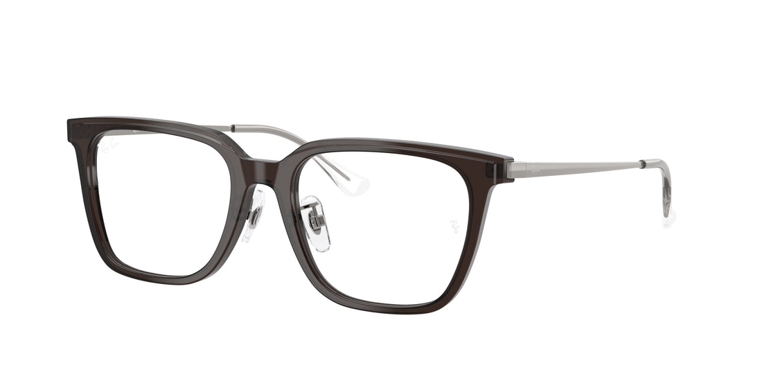 Brillen ray-ban rx5442d 8290 marron square unisex größe 52mm - Hauptansicht