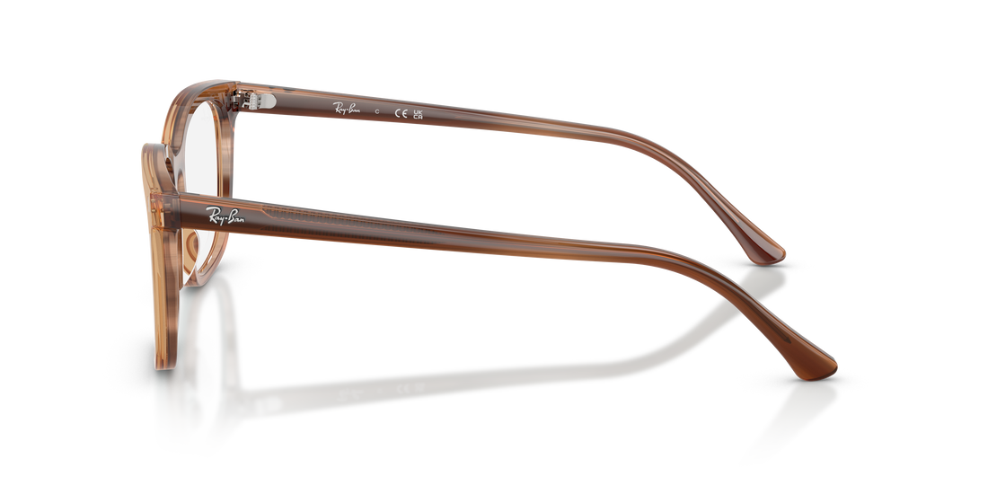 Brillen ray-ban rx5446 8455 havana square unisex größe 51mm - Detailansicht