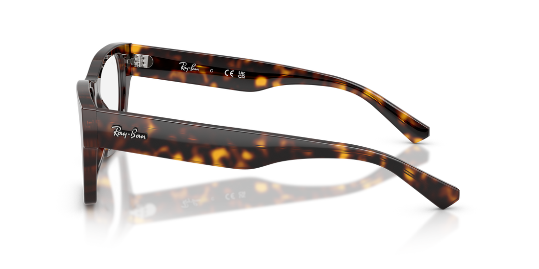 Brillen ray-ban rx5448 2012 havana irregular unisex größe 55mm - Detailansicht
