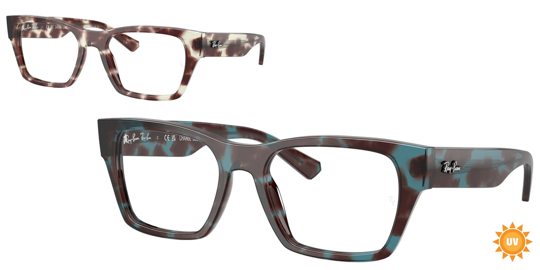 Brillen ray-ban rx5448 8458 azul irregular unisex größe 53mm - Hauptansicht