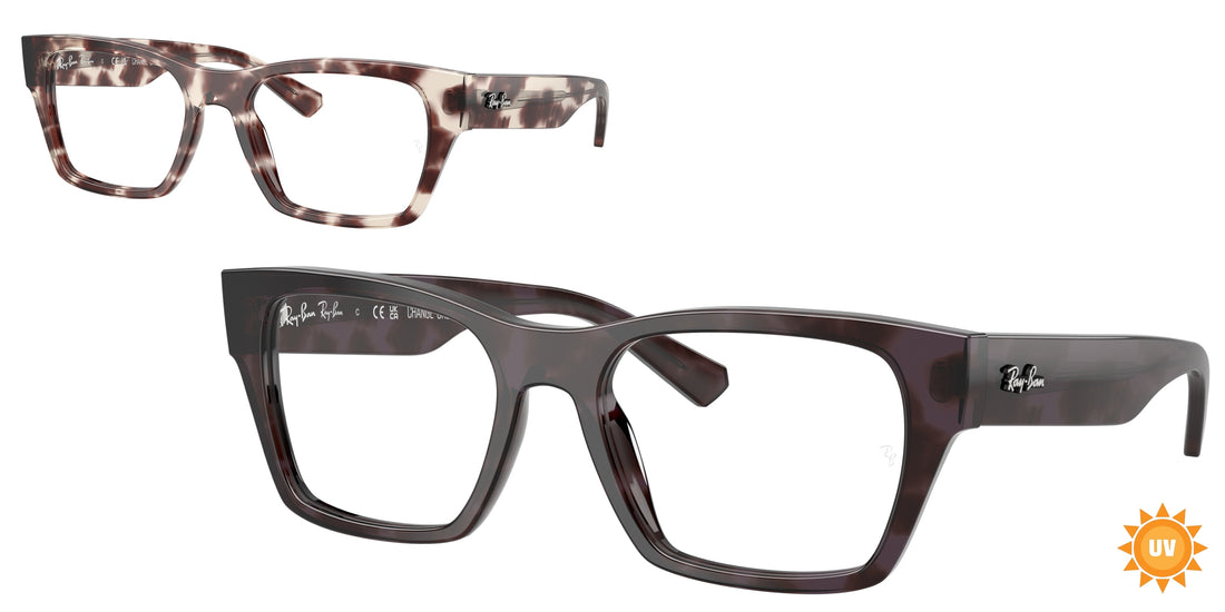 Brillen ray-ban rx5448 8461 havana irregular unisex größe 55mm - Hauptansicht