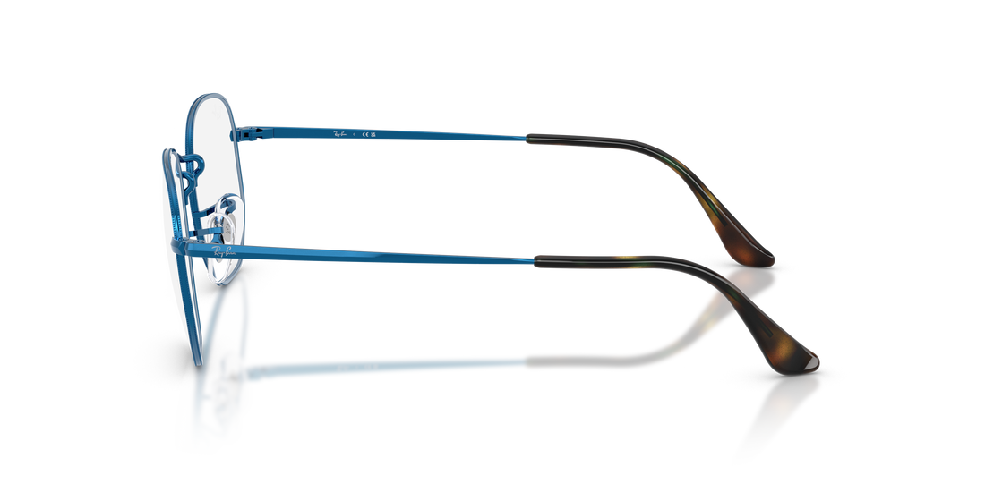 Brillen ray-ban rx6448 hexagonal 2520 azul irregular unisex größe 54mm - Detailansicht