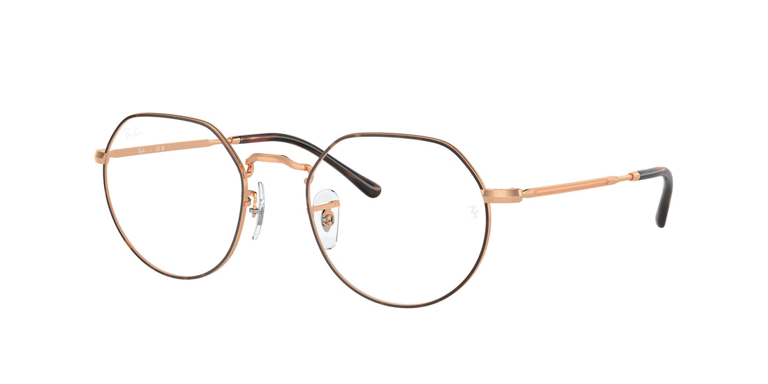 Occhiali da vista ray-ban rx6465 jack 3176 habana unisex taglia 49mm - Vista principale
