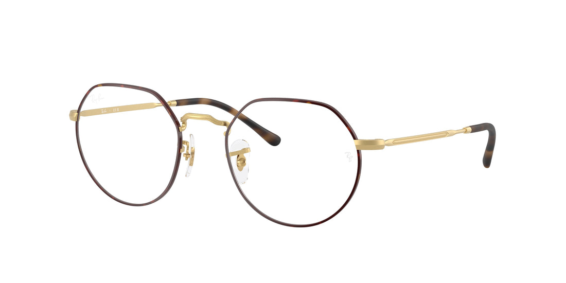 Gafas graduadas ray-ban rx6465 jack 3188 havana irregular unisex talla 49mm - Vista principal