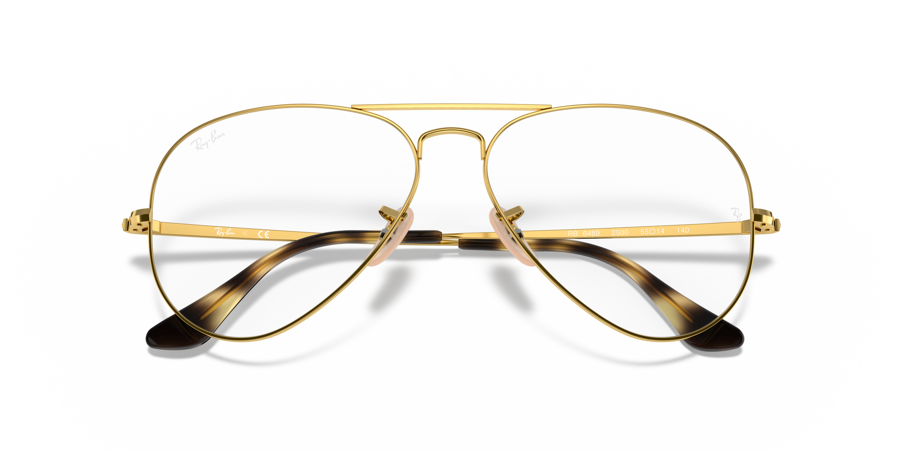 RAY-BAN RX6489 AVIATOR 2500 55