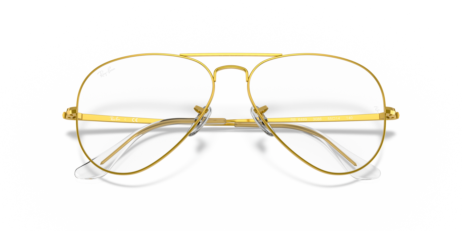 RAY-BAN RX6489 AVIATOR 3086 55
