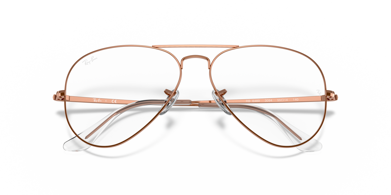 RAY-BAN RX6489 AVIATOR 3094 55