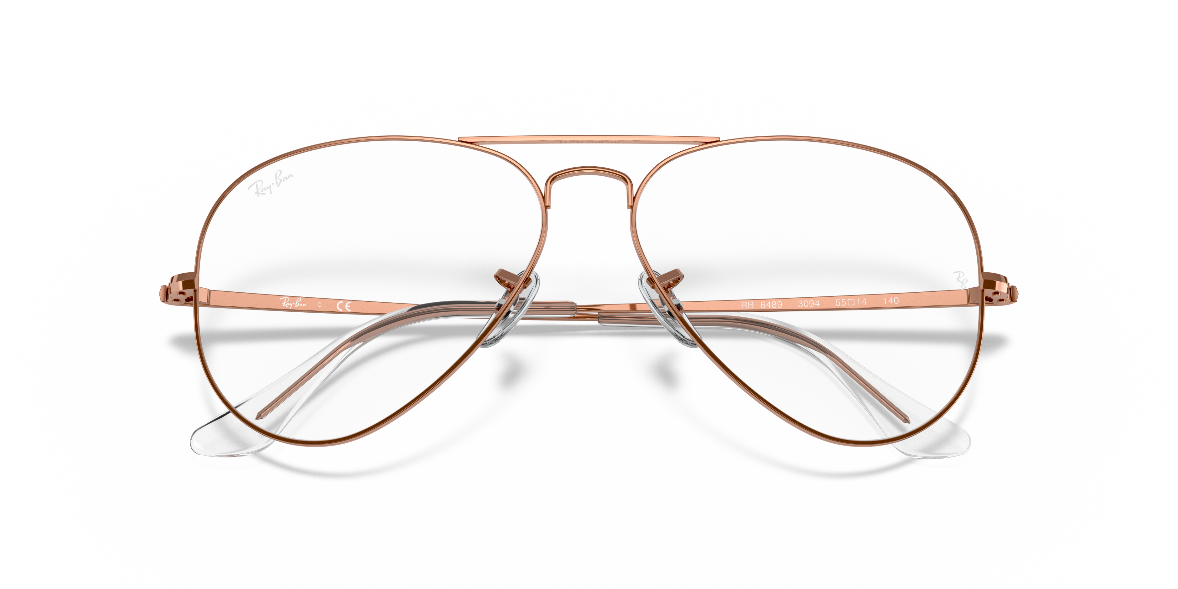 RAY-BAN RX6489 AVIATOR 3094 55