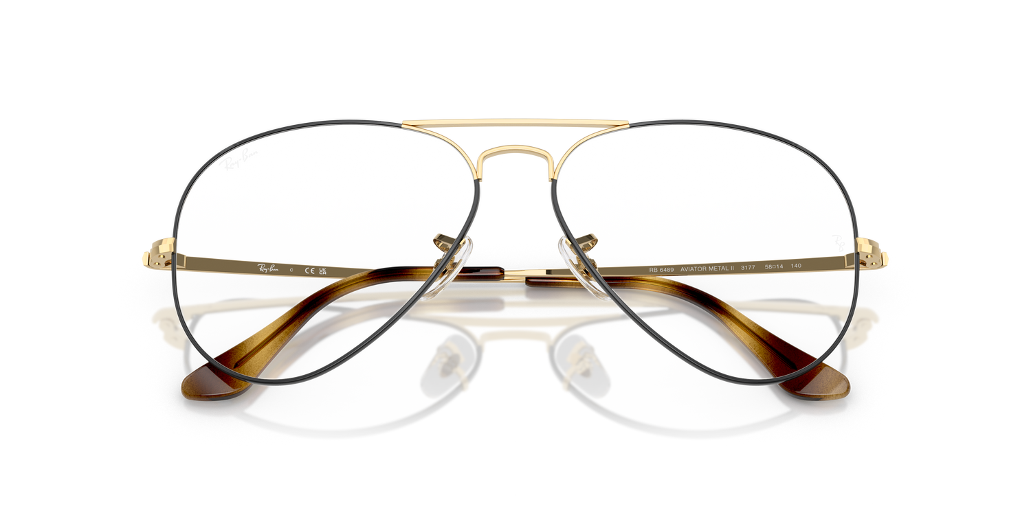 RAY-BAN RX6489 AVIATOR 3177 55