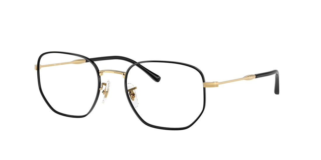 Gafas graduadas ray-ban rx6496 3175 negro irregular unisex talla 53mm - Vista principal