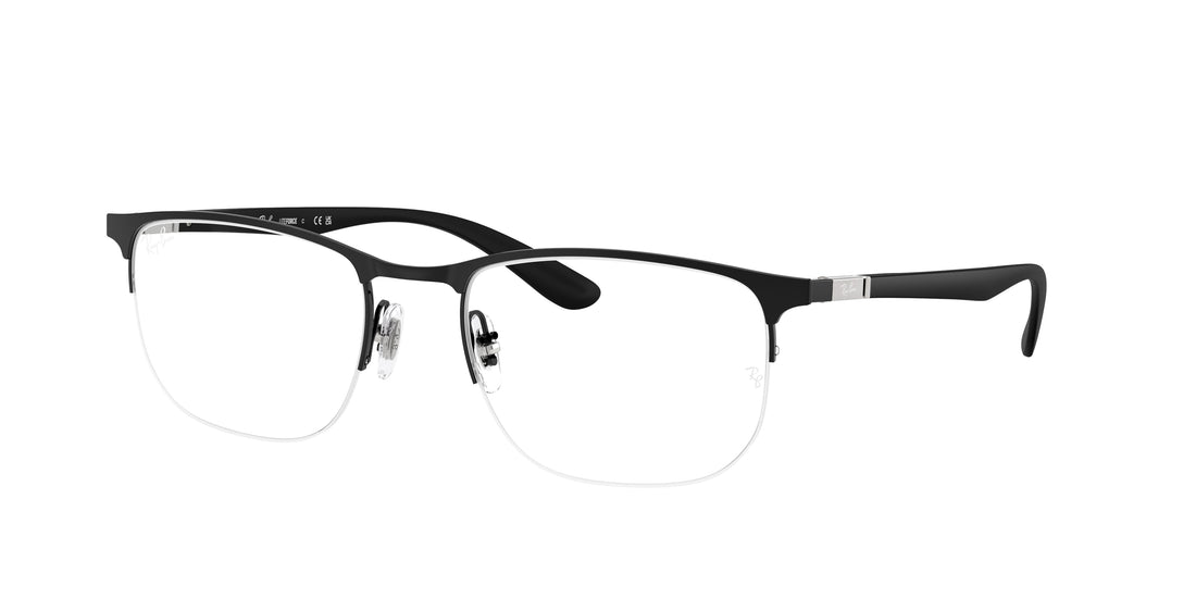 Brillen ray-ban rx6513 2904 negro irregular unisex größe 53mm - Hauptansicht