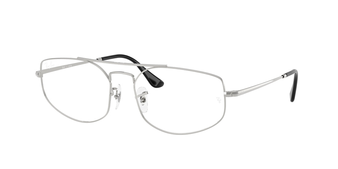 Brillen ray-ban rx6545 explorer 5 2501 plateado irregular unisex größe 56mm - Hauptansicht