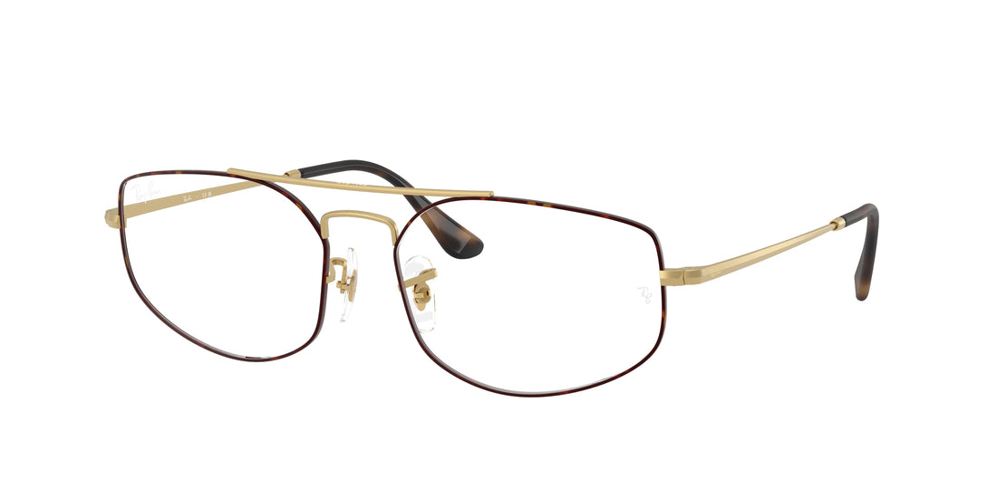 Brillen ray-ban rx6545 explorer 5 3188 havana irregular unisex größe 56mm - Hauptansicht