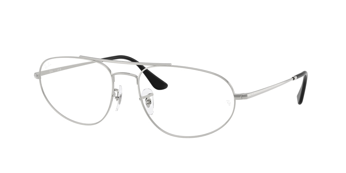 Brillen ray-ban rx6645 2501 plateado irregular unisex größe 57mm - Hauptansicht