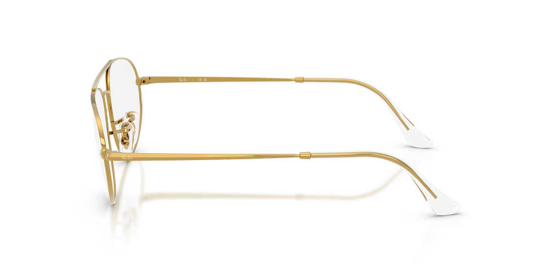 Brillen ray-ban rx6645 3086 dorado irregular unisex größe 57mm - Detailansicht