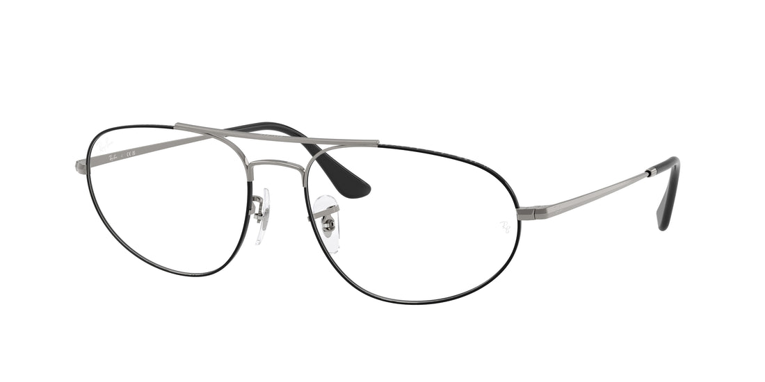 Brillen ray-ban rx6645 3179 negro irregular unisex größe 60mm - Hauptansicht